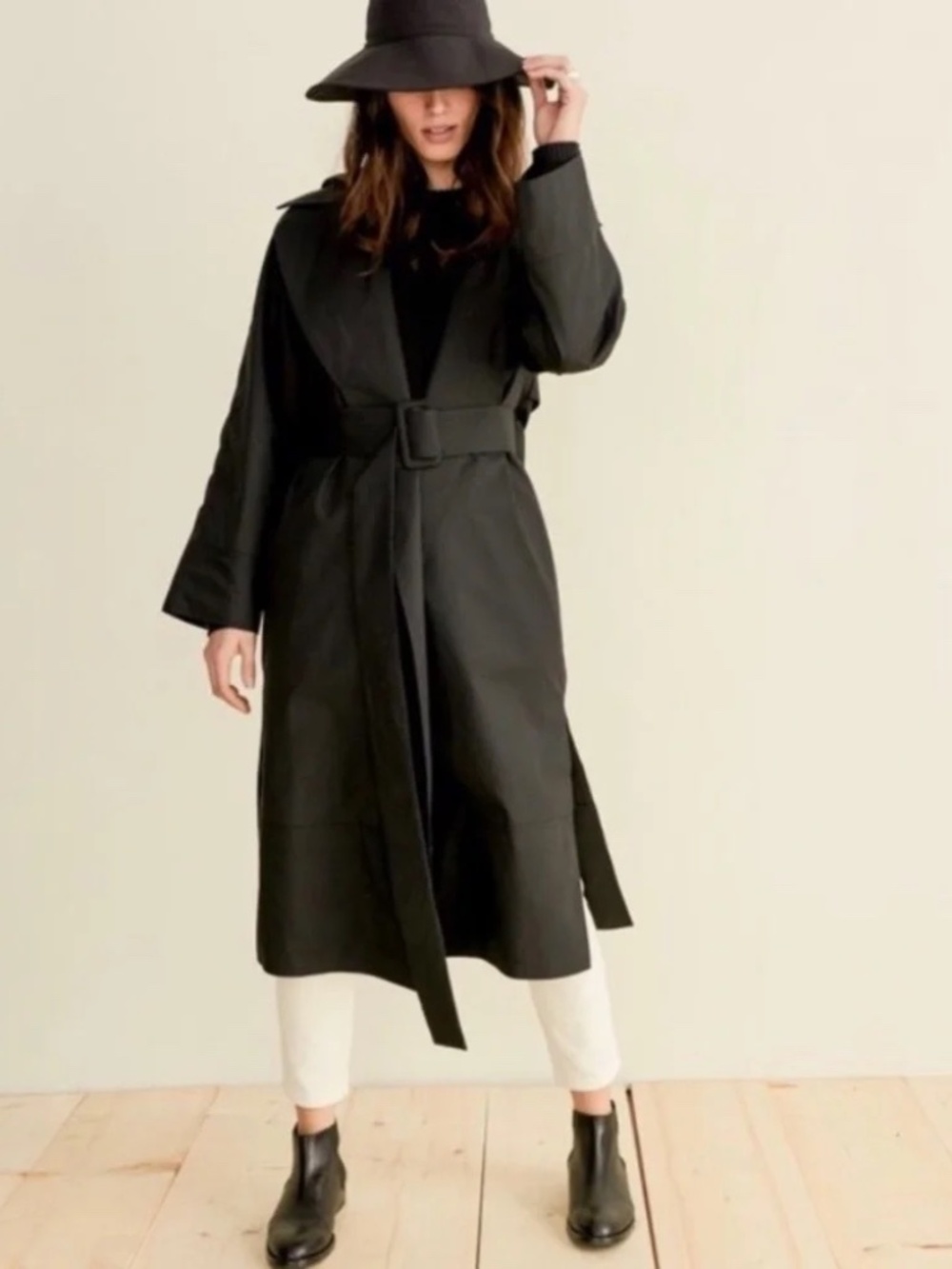 NWT JENNI KAYNE Raincoat- S - Black - Picture 1 of 7